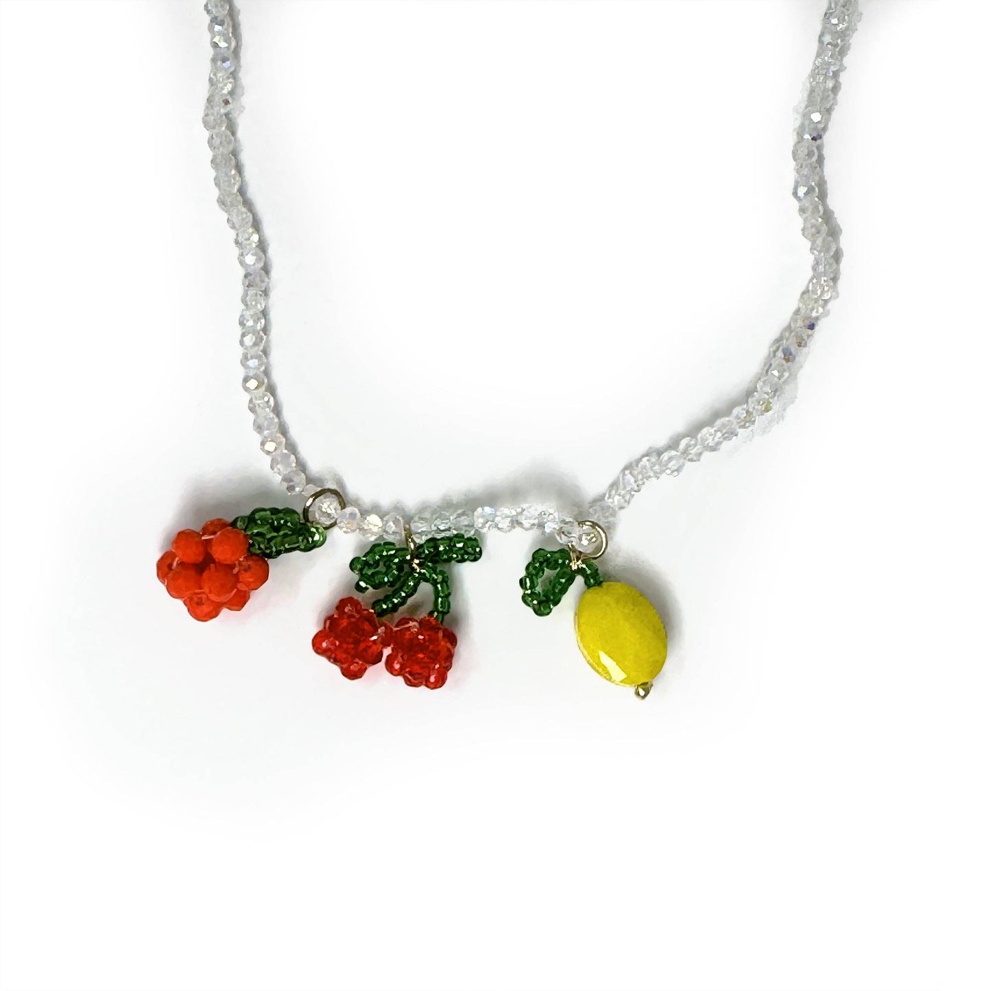 Tropical Fruit Beaded Necklace