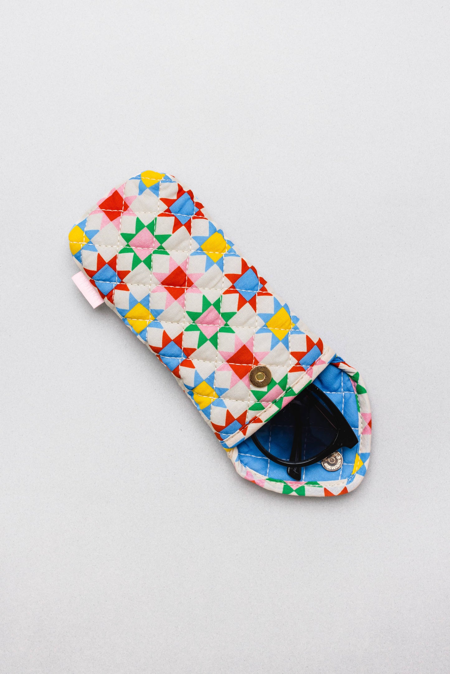Quilted Blocks Glasses Case