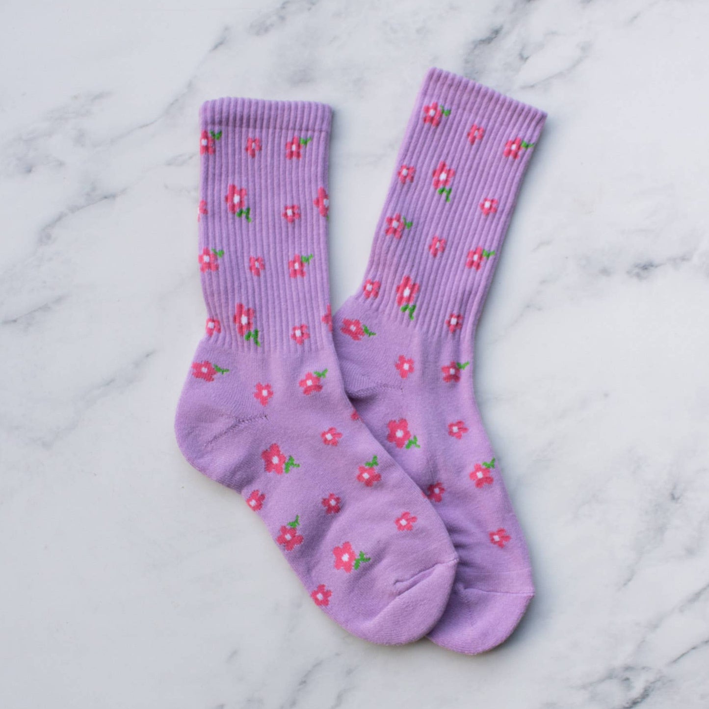 Little Flowers Lilac Socks