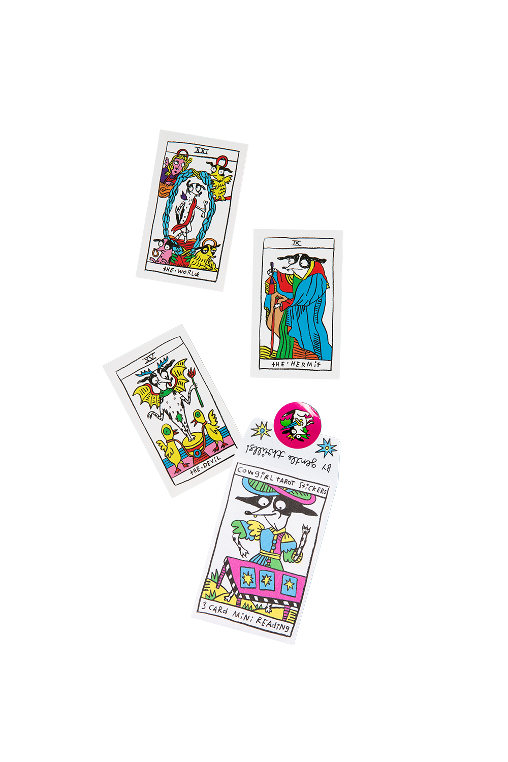 Cowgirl Tarot Sticker Pack