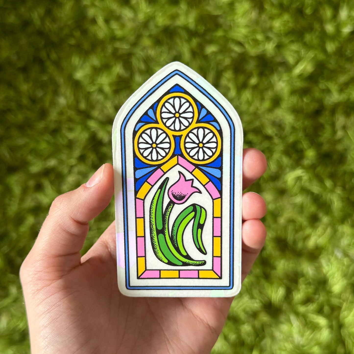 Stained Glass Window Suncatcher sticker
