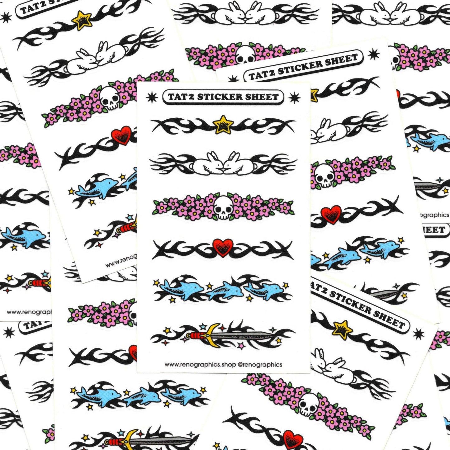 Tattoo Sticker Sheet