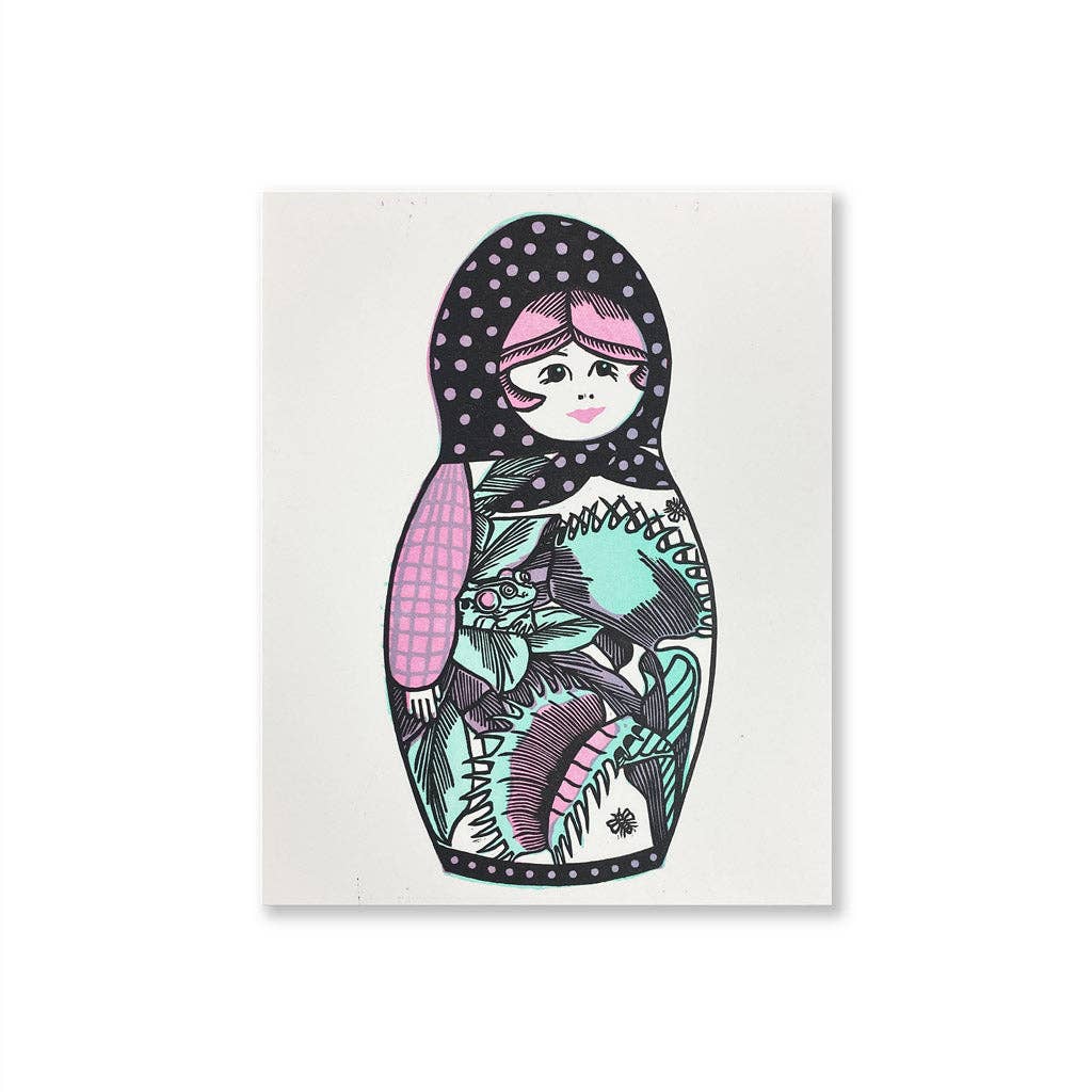 Middle Sister Nesting Doll Print
