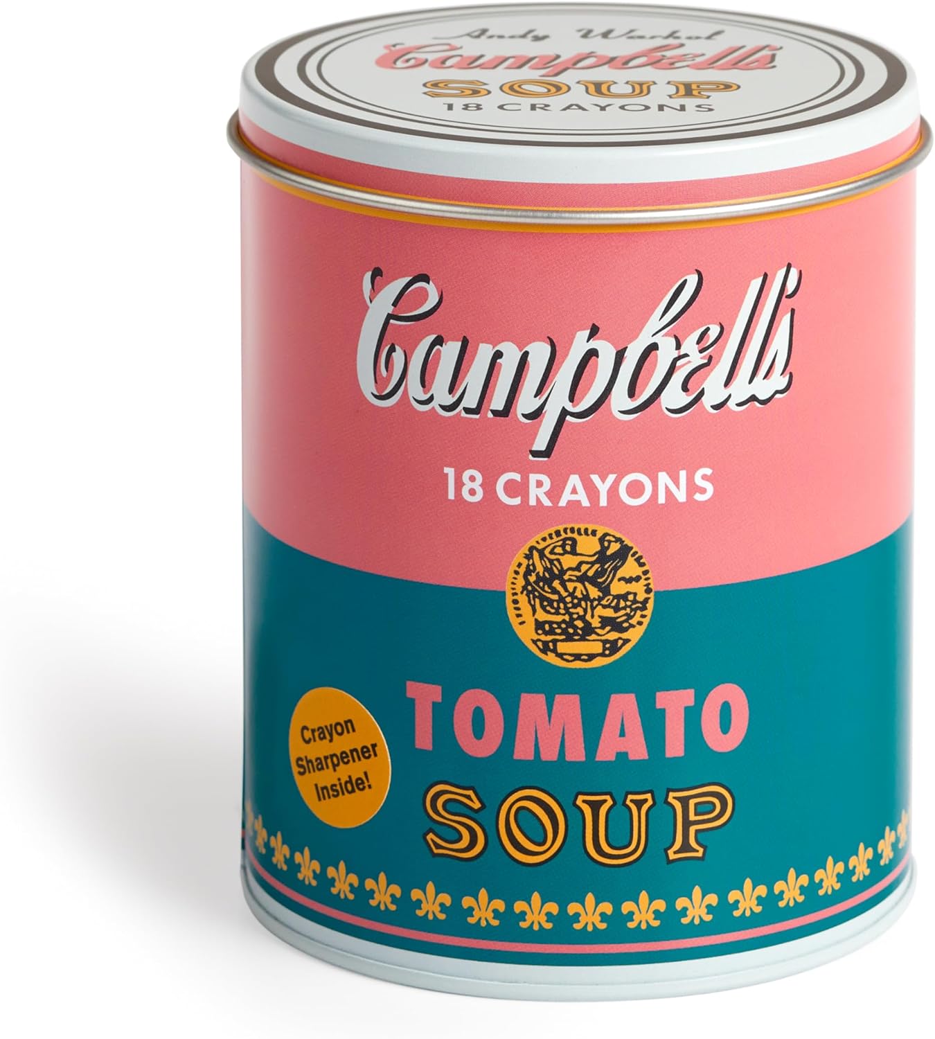 Andy Warhol Soup Can Crayons + Sharpener
