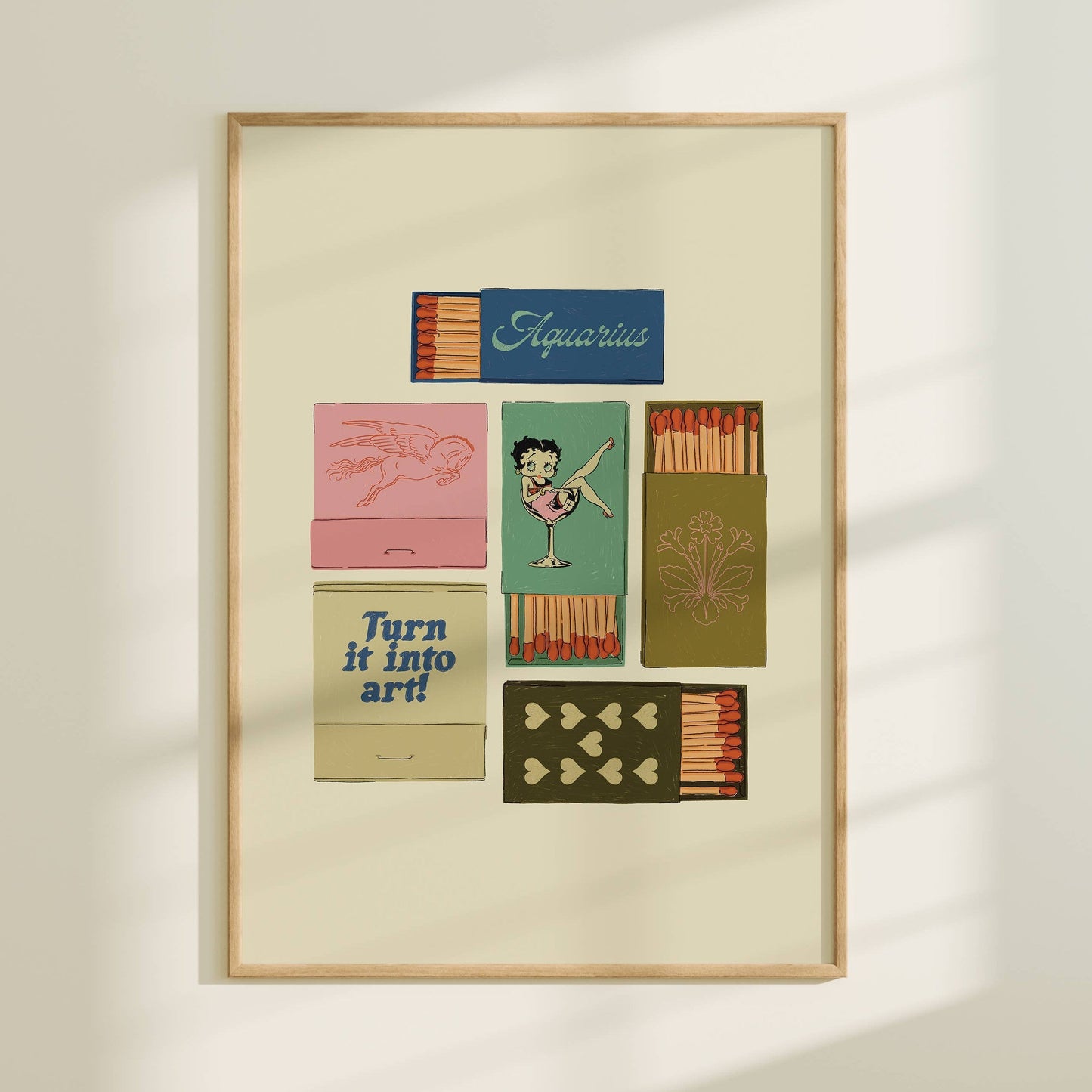 Aquarius Matchbook print