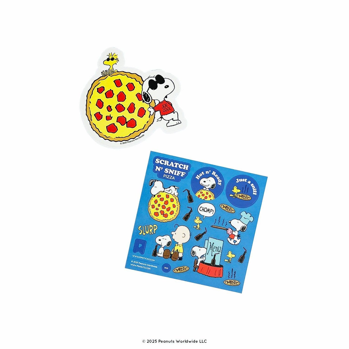 Peanuts Hot Pizza Scratch 'n Sniff stickers