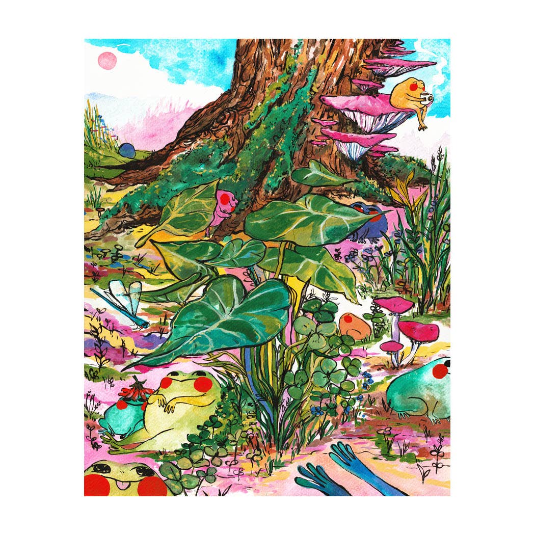 Frog Scene print