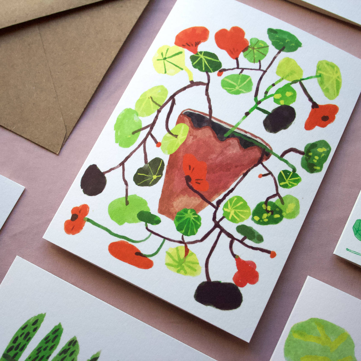Nasturtium Card