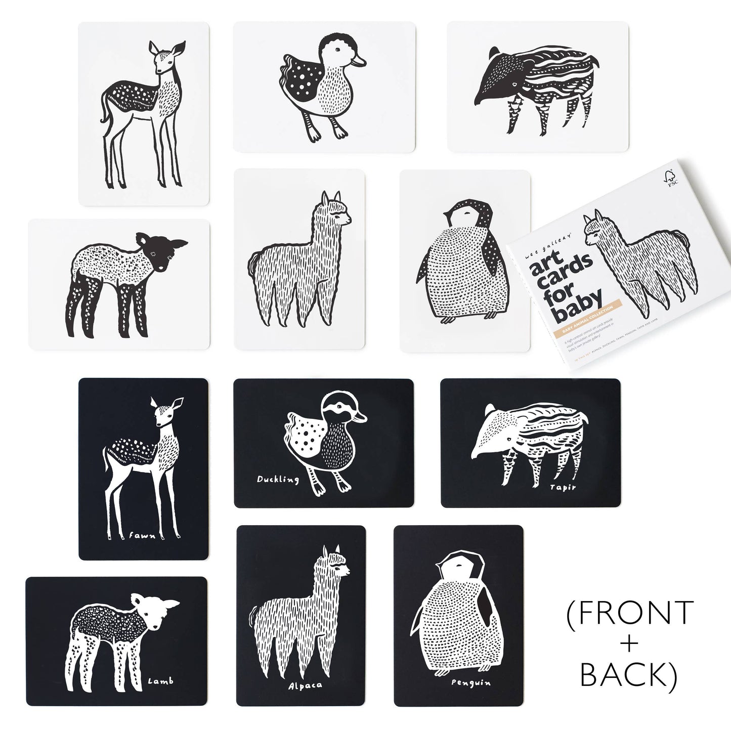 Baby Animals Art Cards for Baby