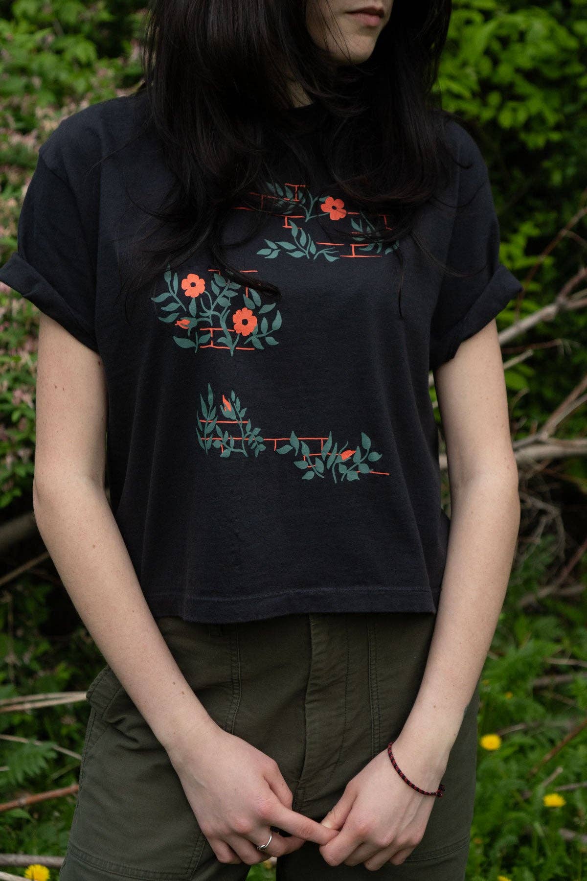 Wallflower Boxy Crop T-shirt