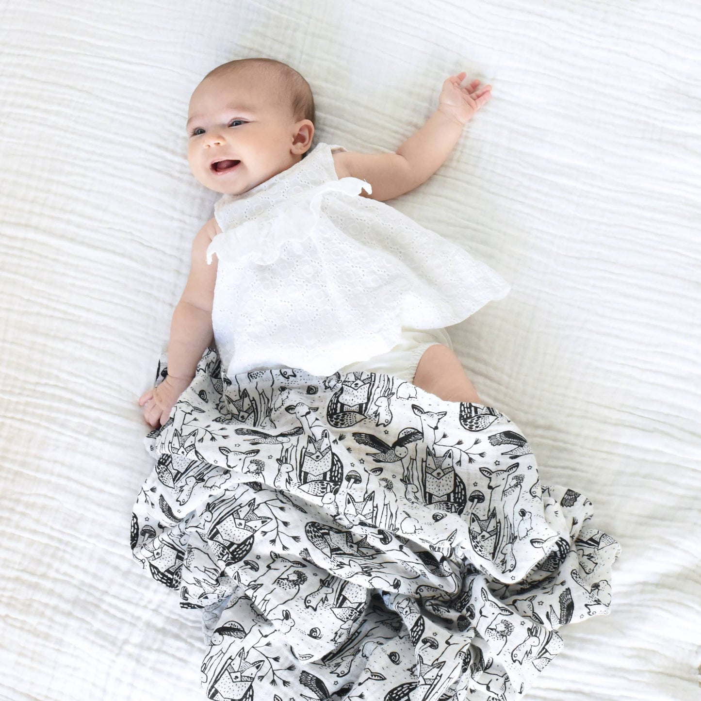 Forest Organic Muslin Swaddle