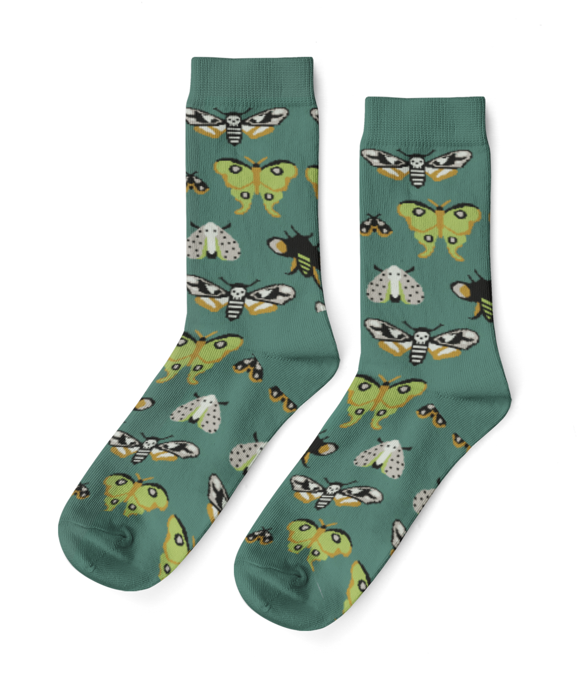 Moths Small Crew Socks