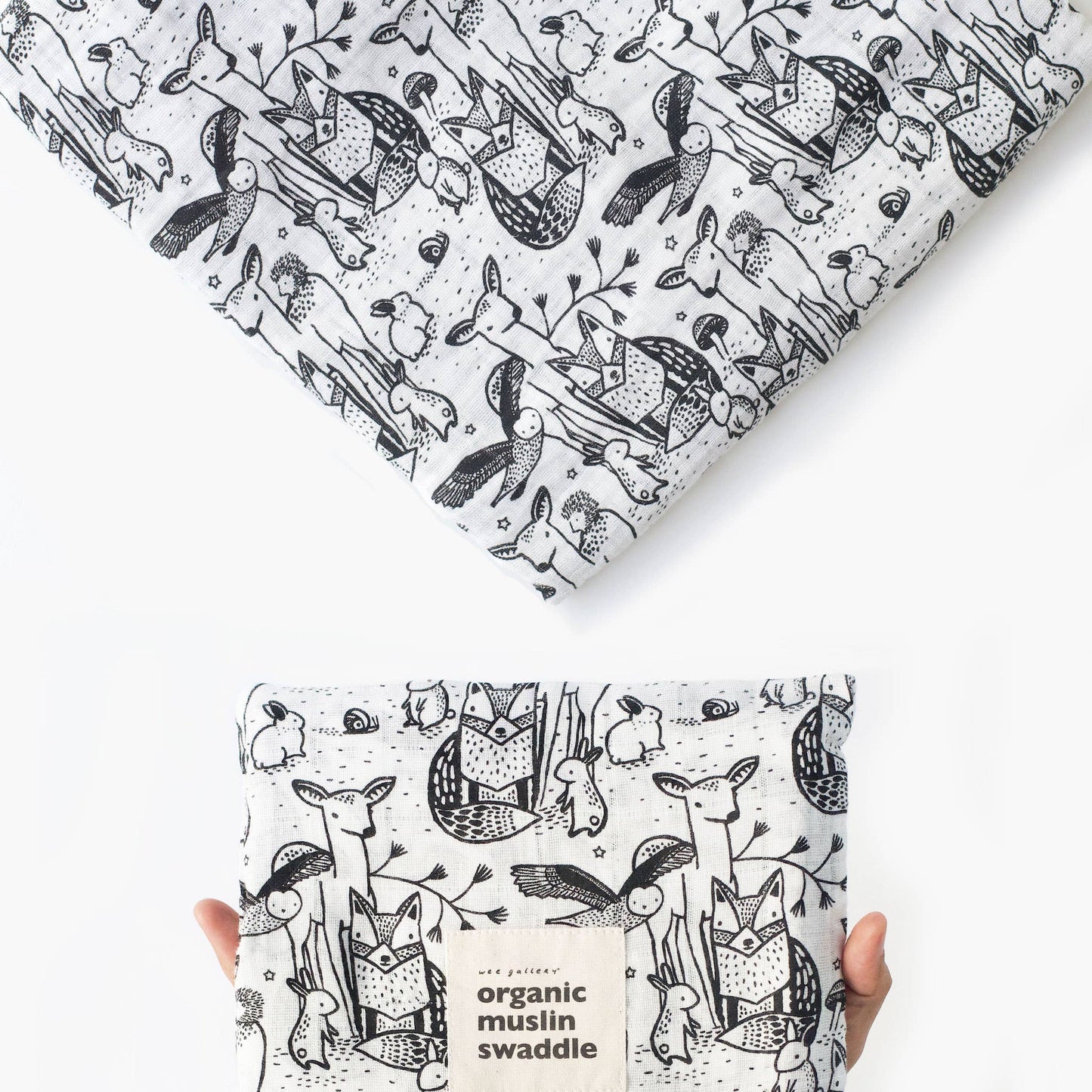 Forest Organic Muslin Swaddle
