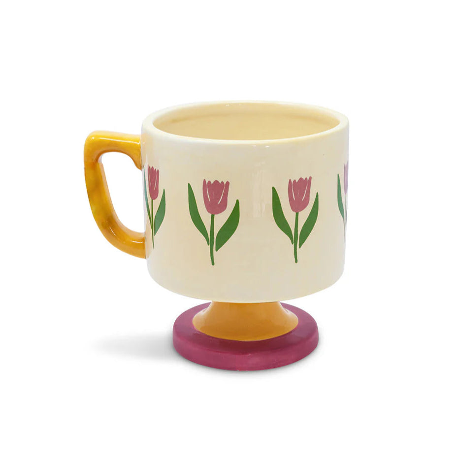 Tulips Short Ceramic Mug