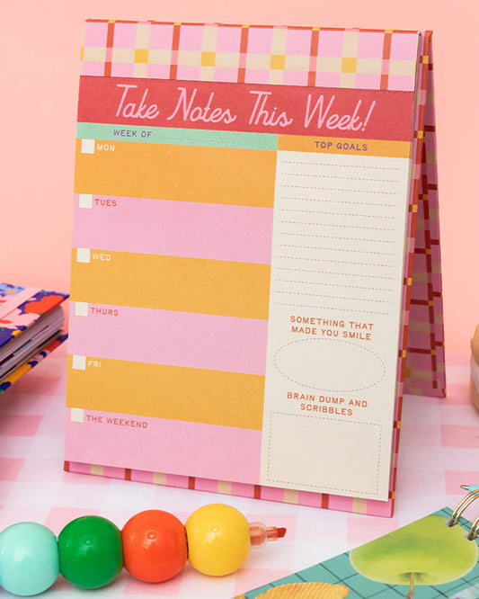 Take Notes Week-to-Week Desk Planner