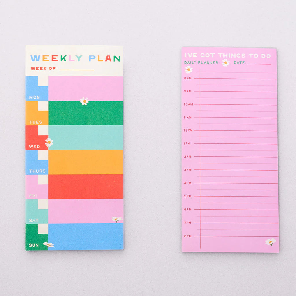 Weekly + Daily Planner Notepad Set