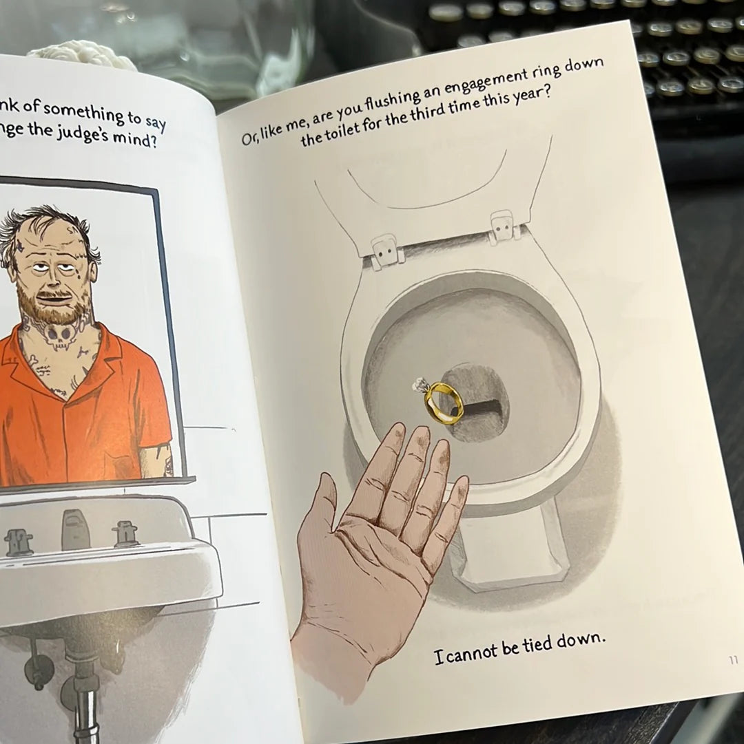 A Bathroom Book For People Not Pooping Or Peeing But Using The Bathroom As An Escape