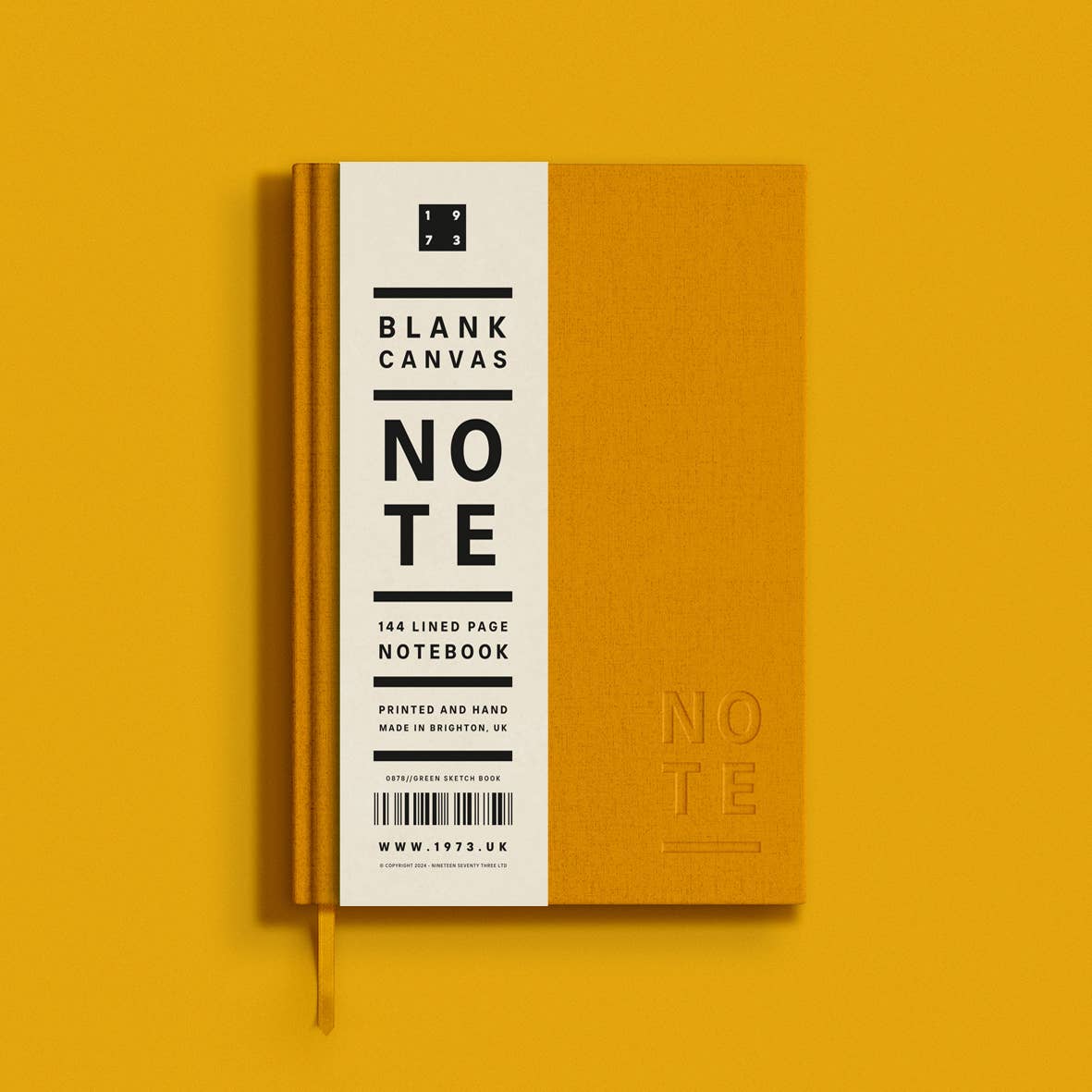 Canvas Lined A5 Notebook