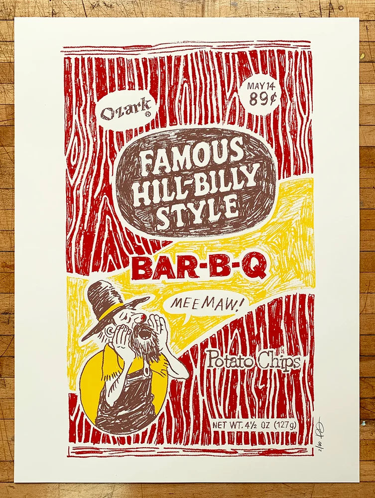 Bar-B-Q Potato Chips print