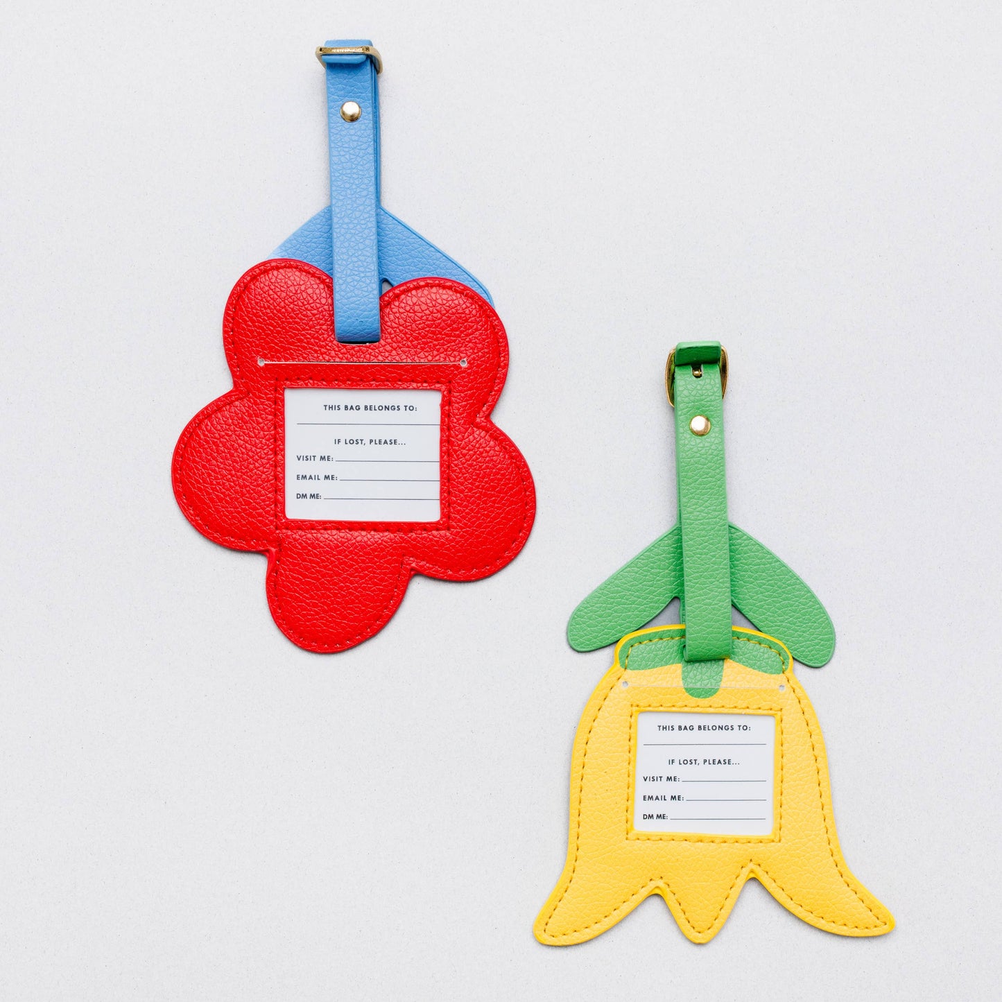Flowers Luggage Tag Set