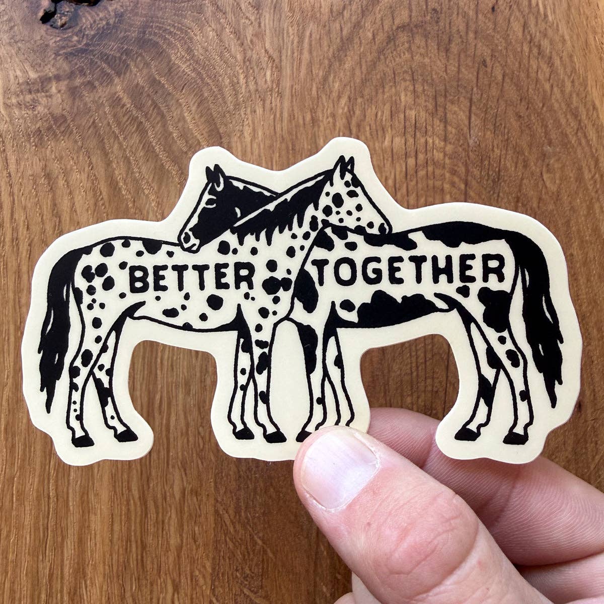Better Together Horses Sticker