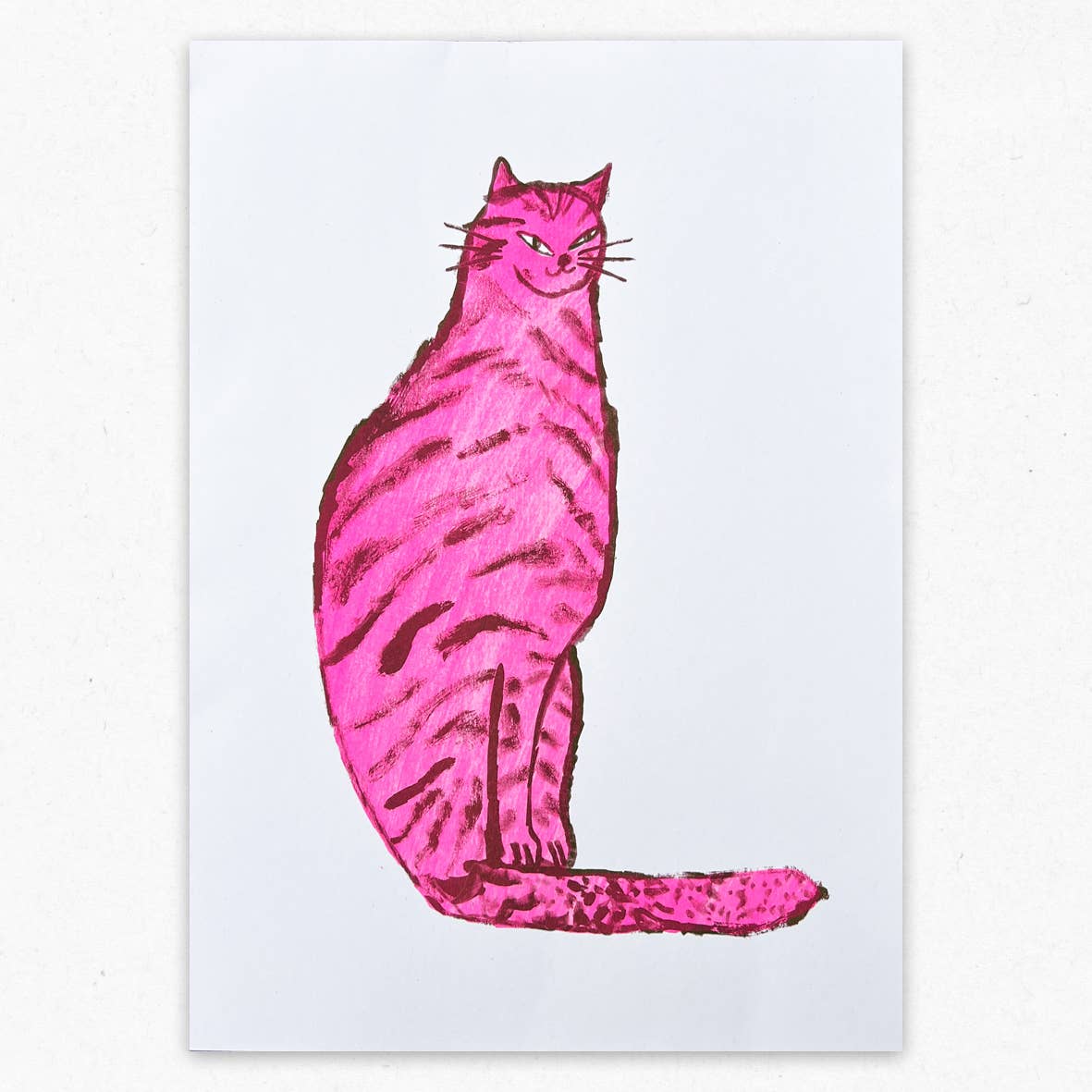 Pink Cat print