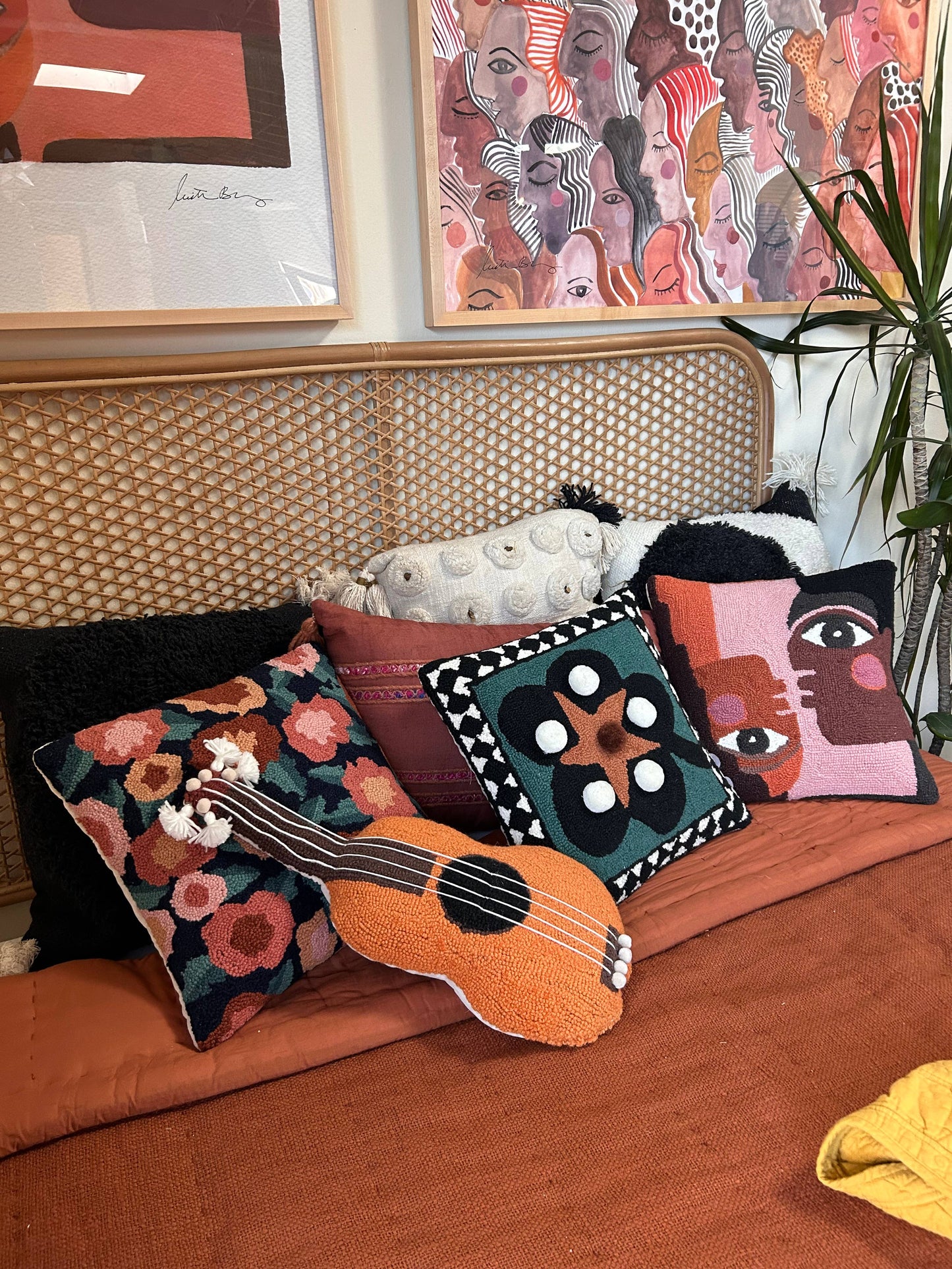 Guitar Shaped Pillow