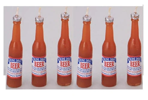 Beer Bottle Party Candles Set