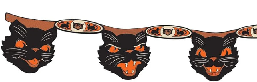 Beistle Halloween Black Cat Streamers