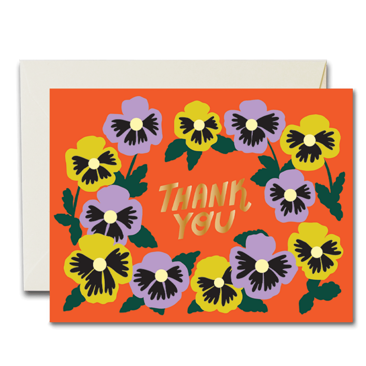 Thank You Pansies card