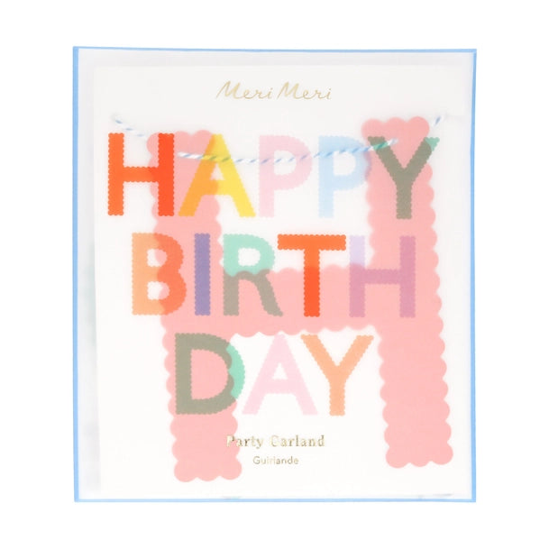 Scalloped Bright Birthday Banner