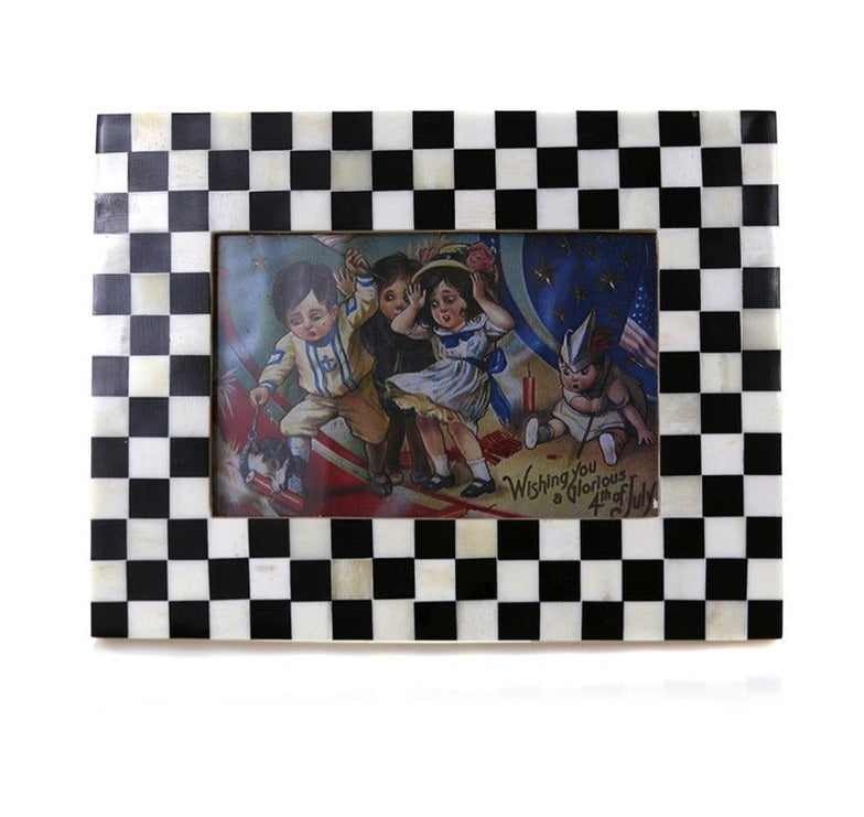 Black Checker Picture Frame