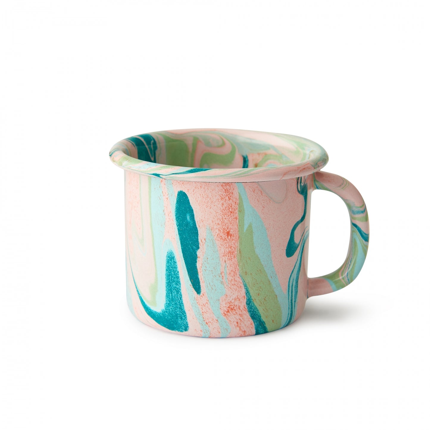 Blush Swirl Enamelware Mug