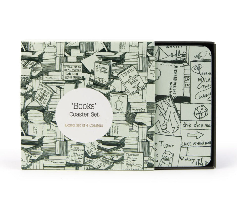 Books Coaster Set