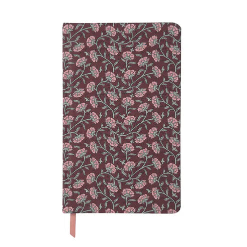 Burgundy Vintage Floral Journal