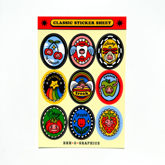 Classic Sticker Sheet