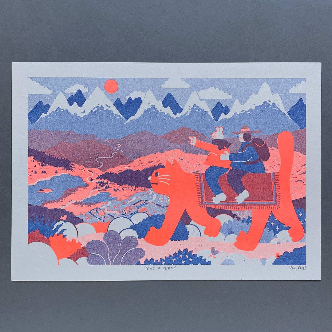 Cat Riders print