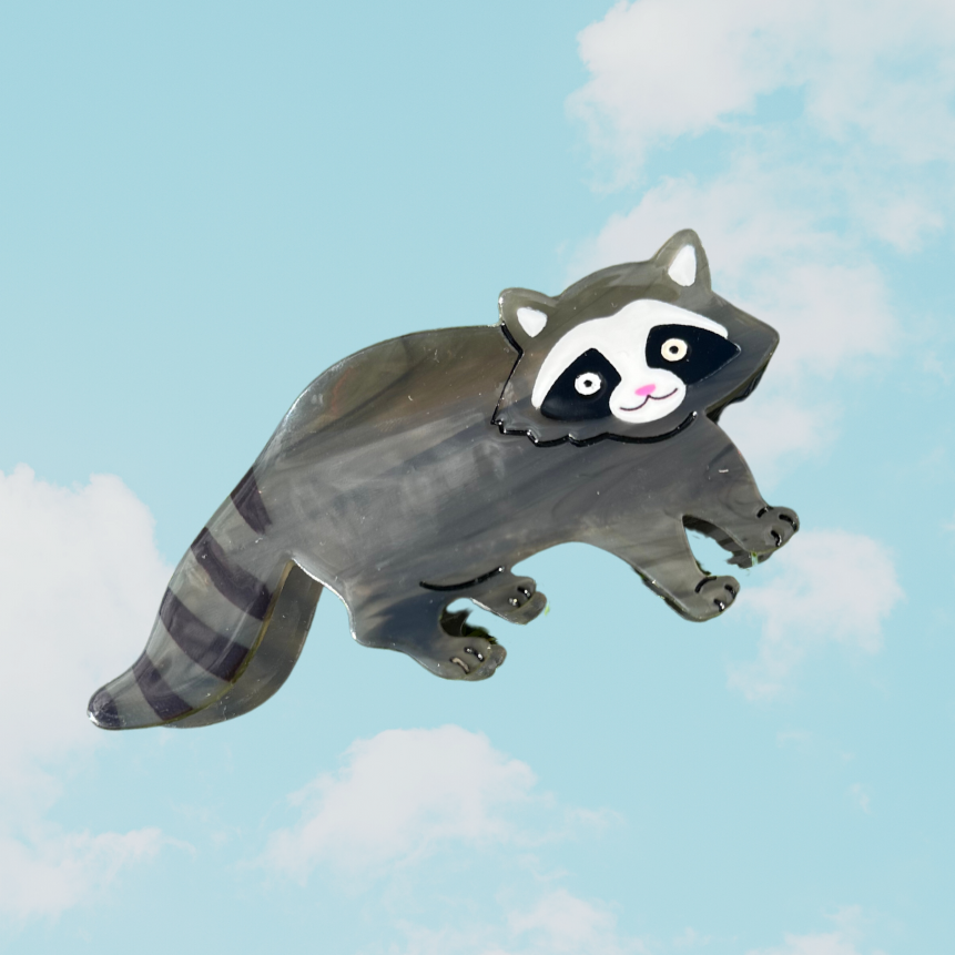 Raccoon Buddy Hair Claw