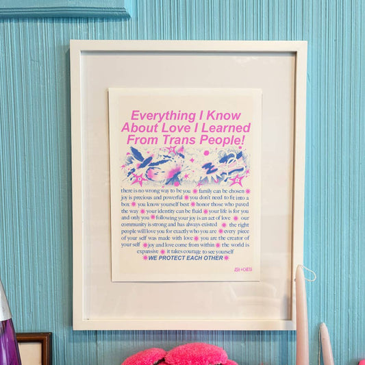 Everything I Know print