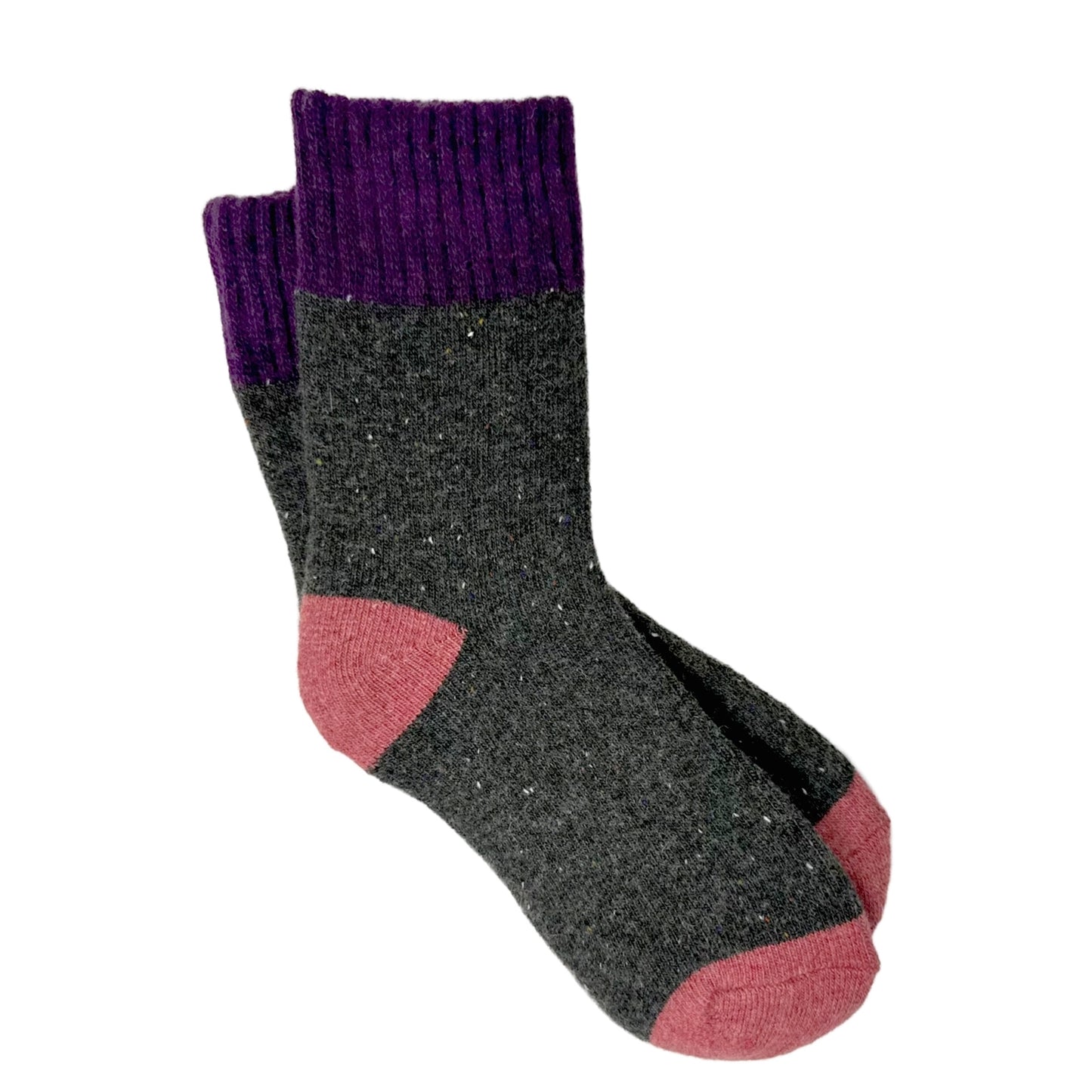 Cami Charcoal Knit Socks