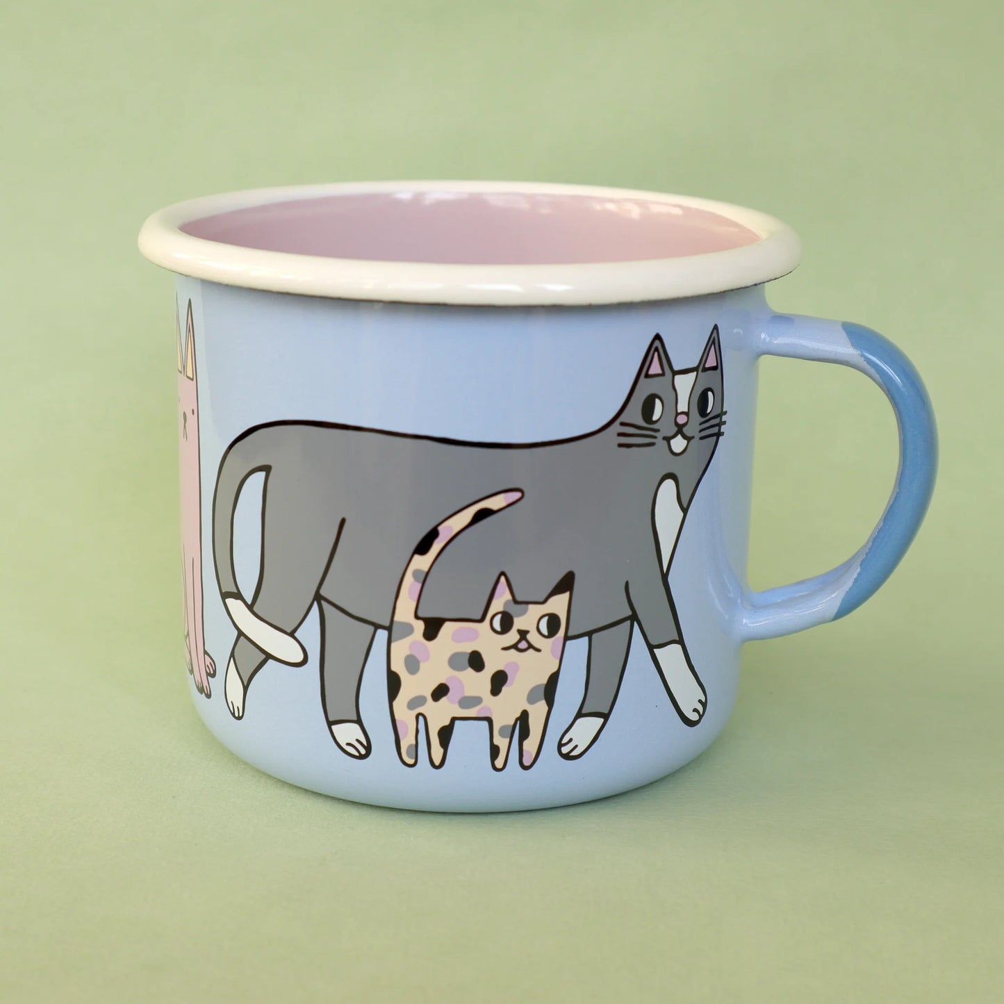Cat Enamel Mug