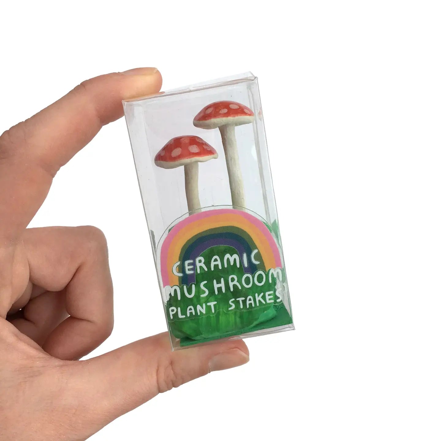 Ceramic Mushroom Plant Stakes