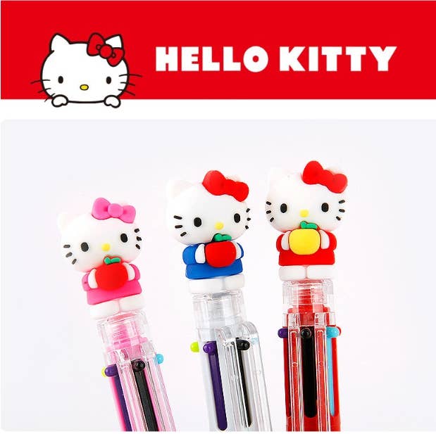 Hello Kitty 6 Color Ball Point 0.7mm Pen
