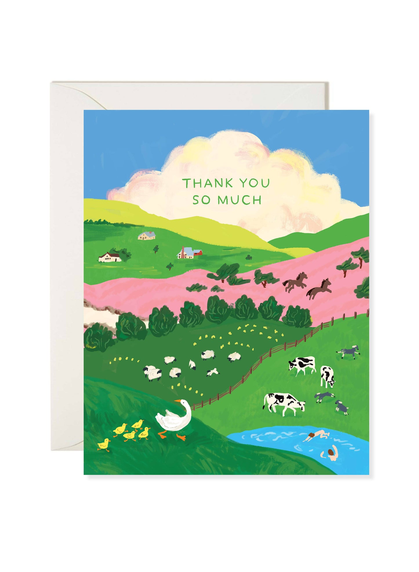 Farmland Thank You card