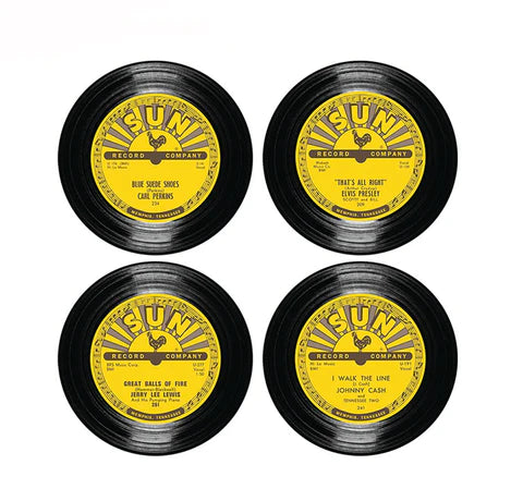 Sun Record Coaster Set