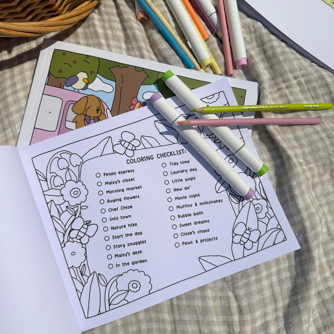 Chloe and Maisy Coloring Book