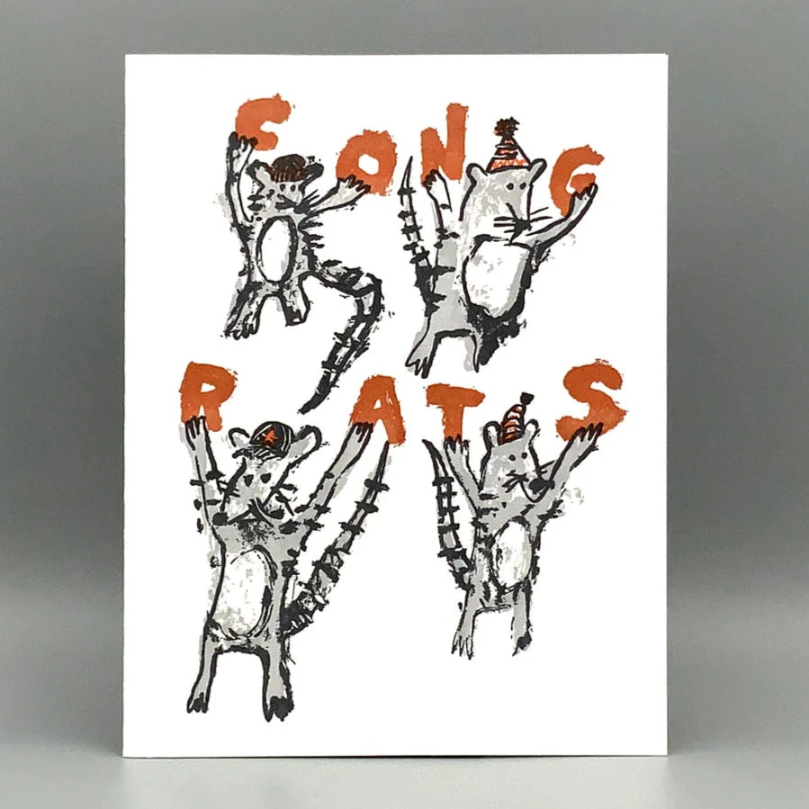Congrats Rats card