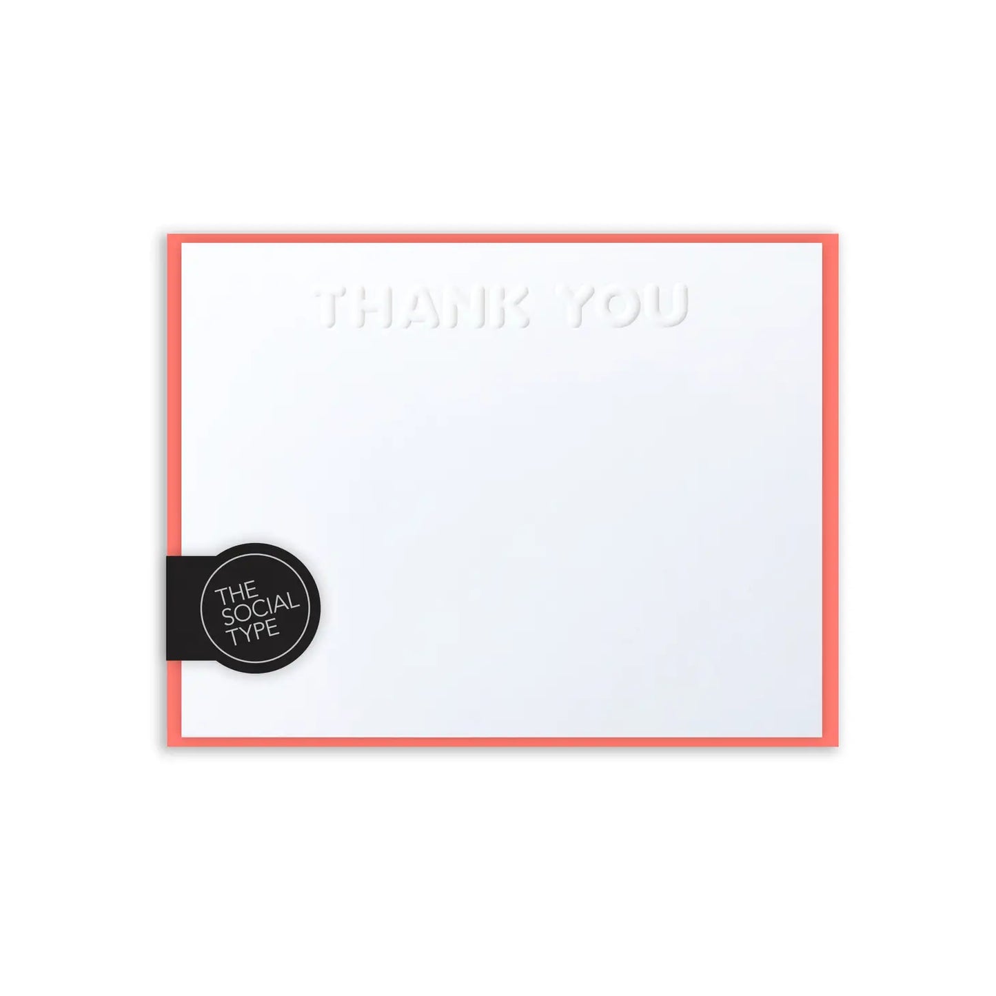 Coral Thank You Note Set
