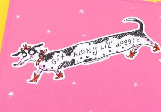 Git Along Lil' Doggie Sticker