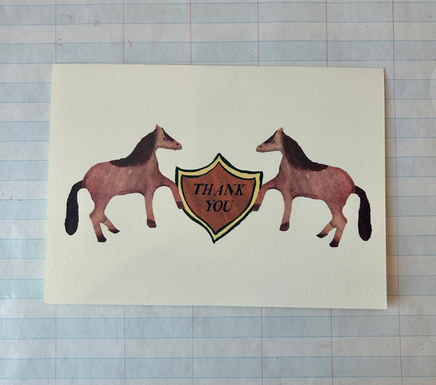 Horse Friends Thank You Note